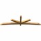 Ekena Millwork Alberta Rough Sawn Timber Gable Bracket, Western Red Cedar, 108"W x 31 1/2"H x 4"D x 4"F, 7/12 Pitch GBW108X31X0404ALB00RWR - alternate 4